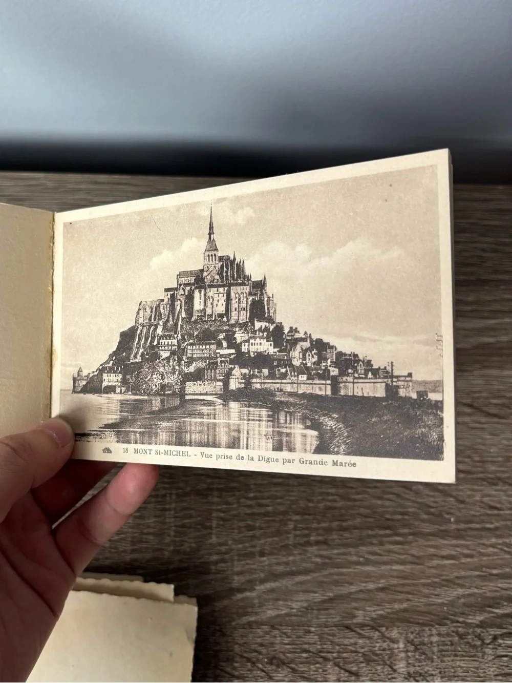 LOT Le Mont Saint Michel France Postcards vintage souvenir sepia